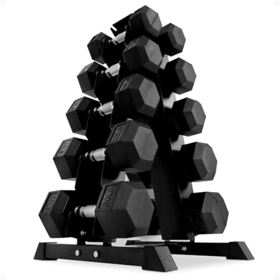 Home Gym Body Solid - Juego de Mancuernas Hexagonales Recubiertas de