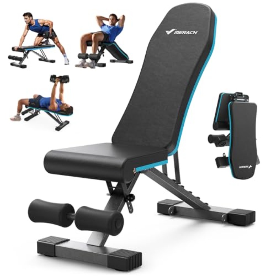 Home Gym With Leg Press - Banco de Pesas Plegable para Gimnasio