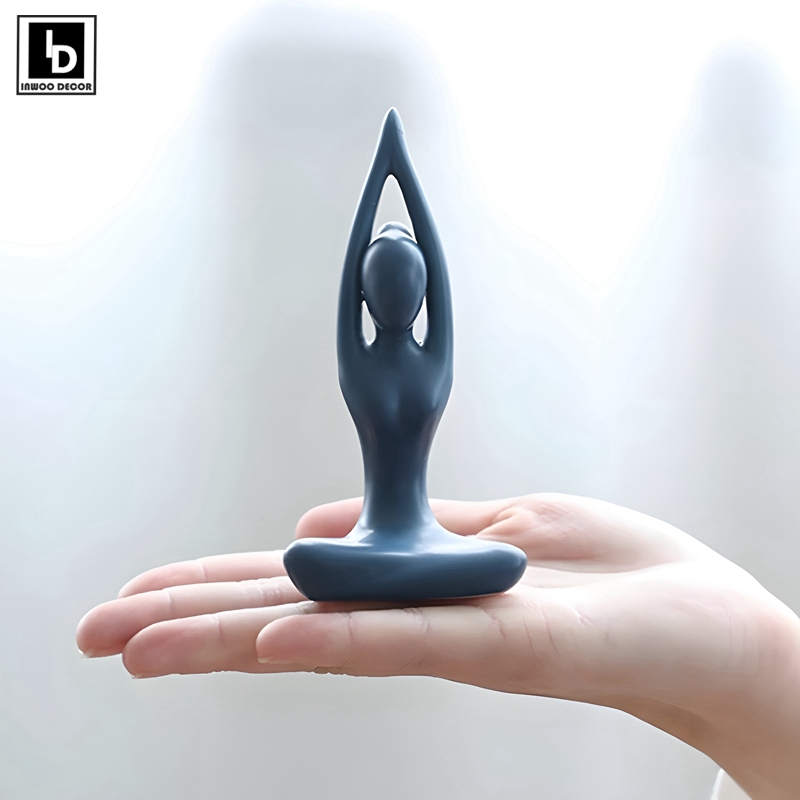 Home Gym Zen - Figuras de Yoga abstractas, adornos de