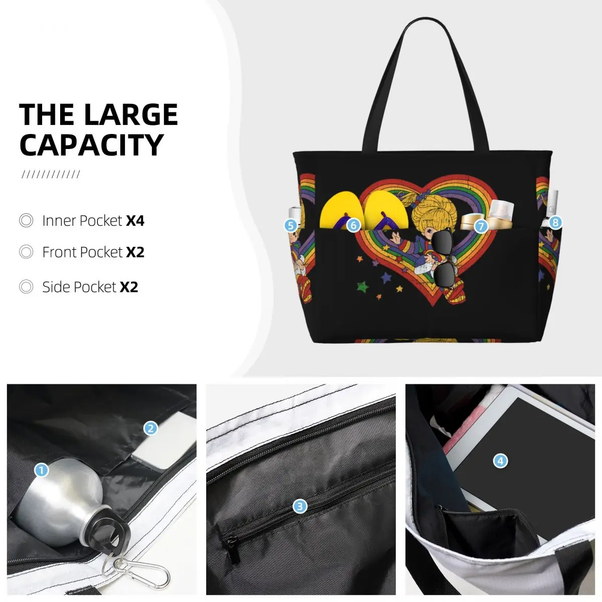 Bolso de playa Rainbow Brite c - Home Gym Packages reseña y precio