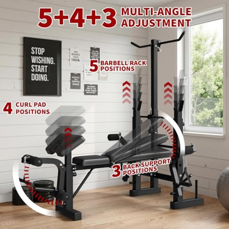 Set de Banco de Pesas para Gim - Home Gym With Leg Press reseña y precio