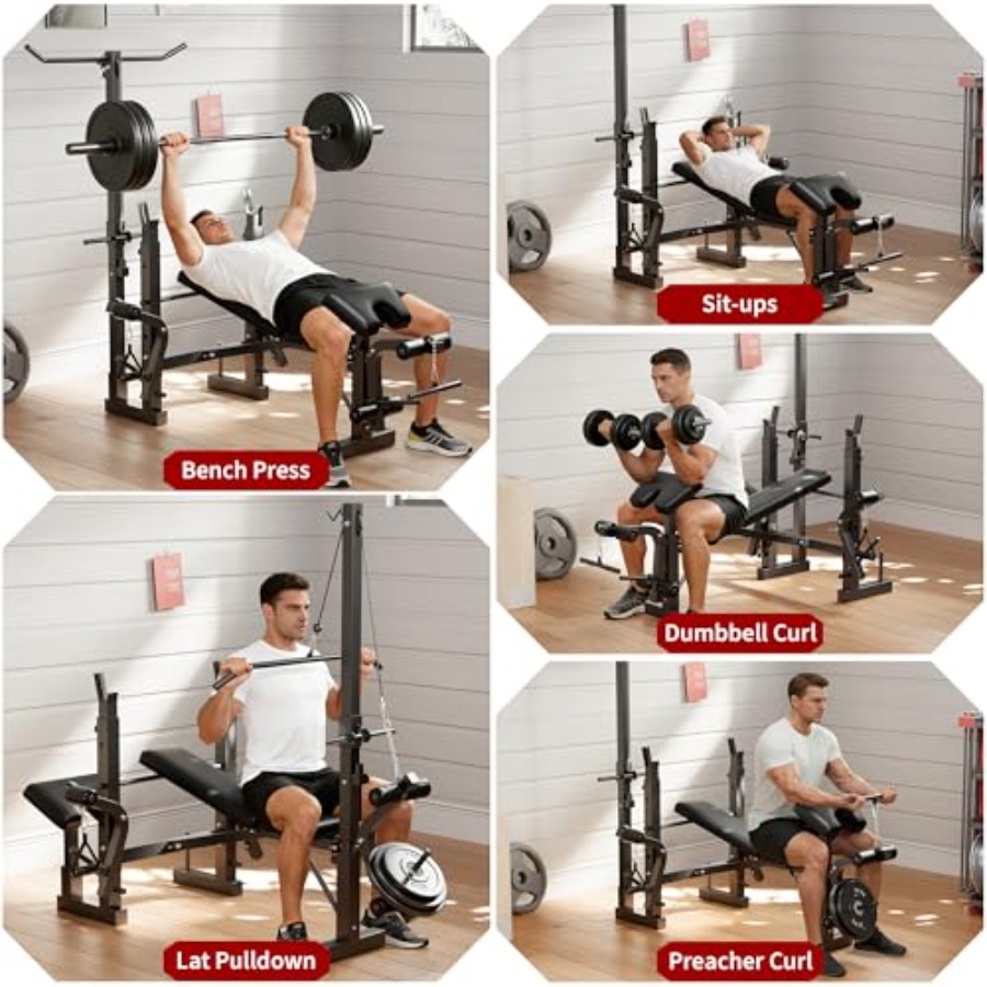 Set de Banco de Pesas para Gim - Home Gym With Leg Press reseña y precio