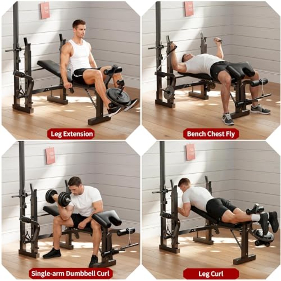 Set de Banco de Pesas para Gim - Home Gym With Leg Press reseña y precio