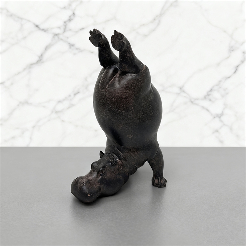Figura de resina de hipopótamo - Home Gym Zen reseña y precio